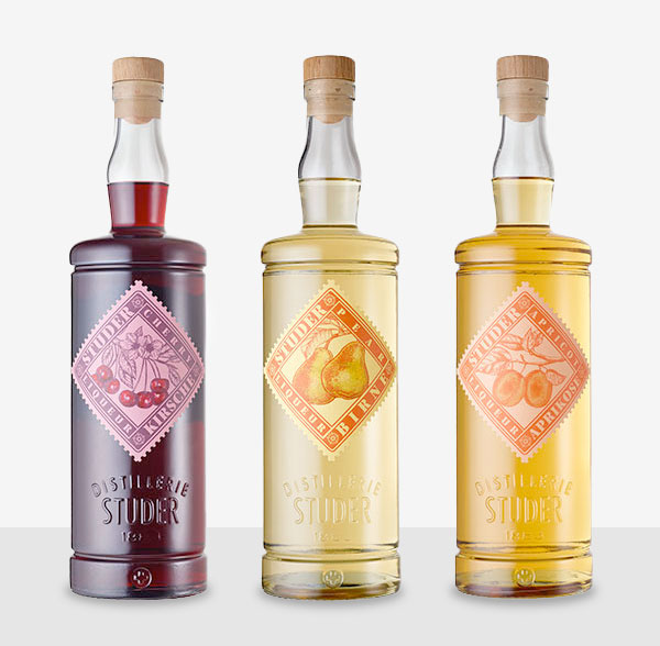 Kirsche, Birne & Aprikosen-Likör