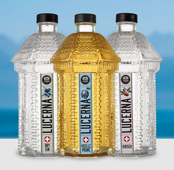 LUCERNA Dry Gin, Kirsch & Vieille Prune